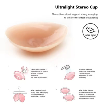Silicone Adhesive Stick-On Bra