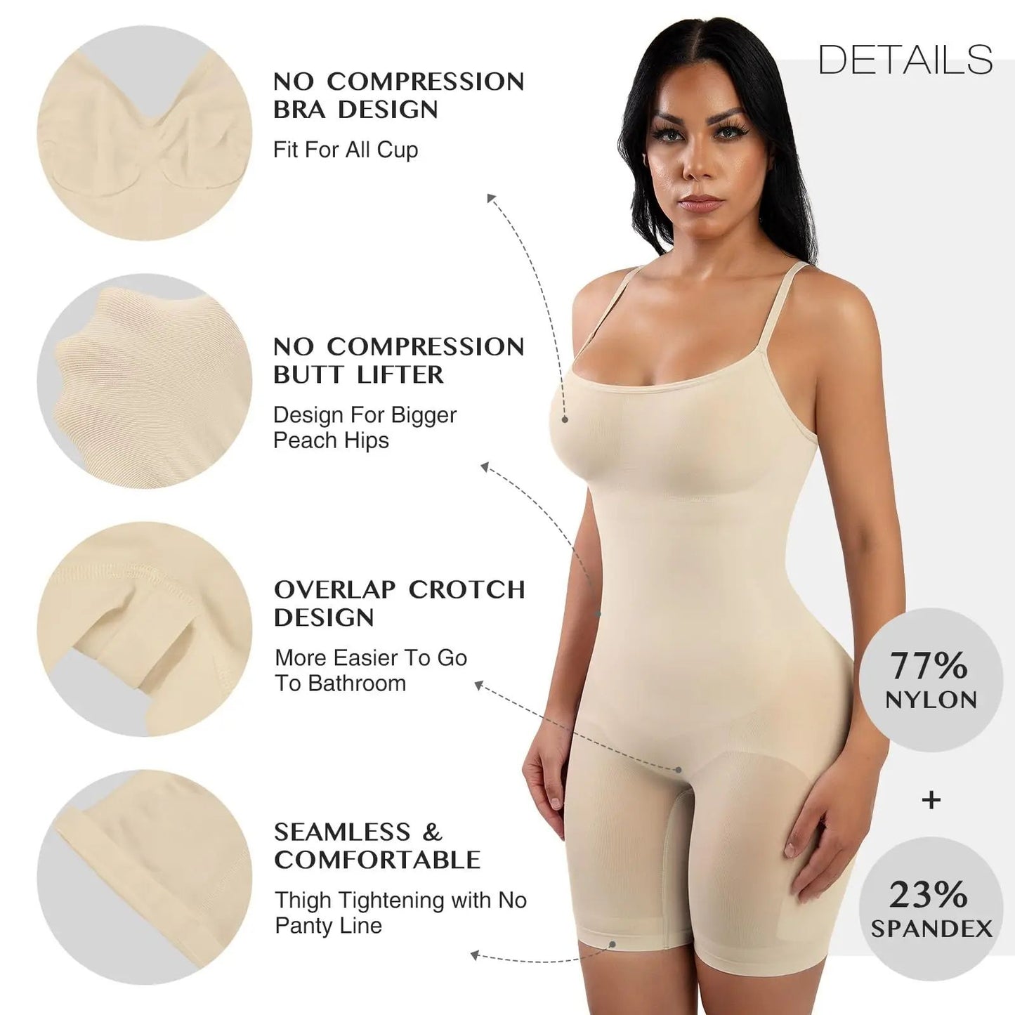 Mid-Thigh Bodysuit Shapewear