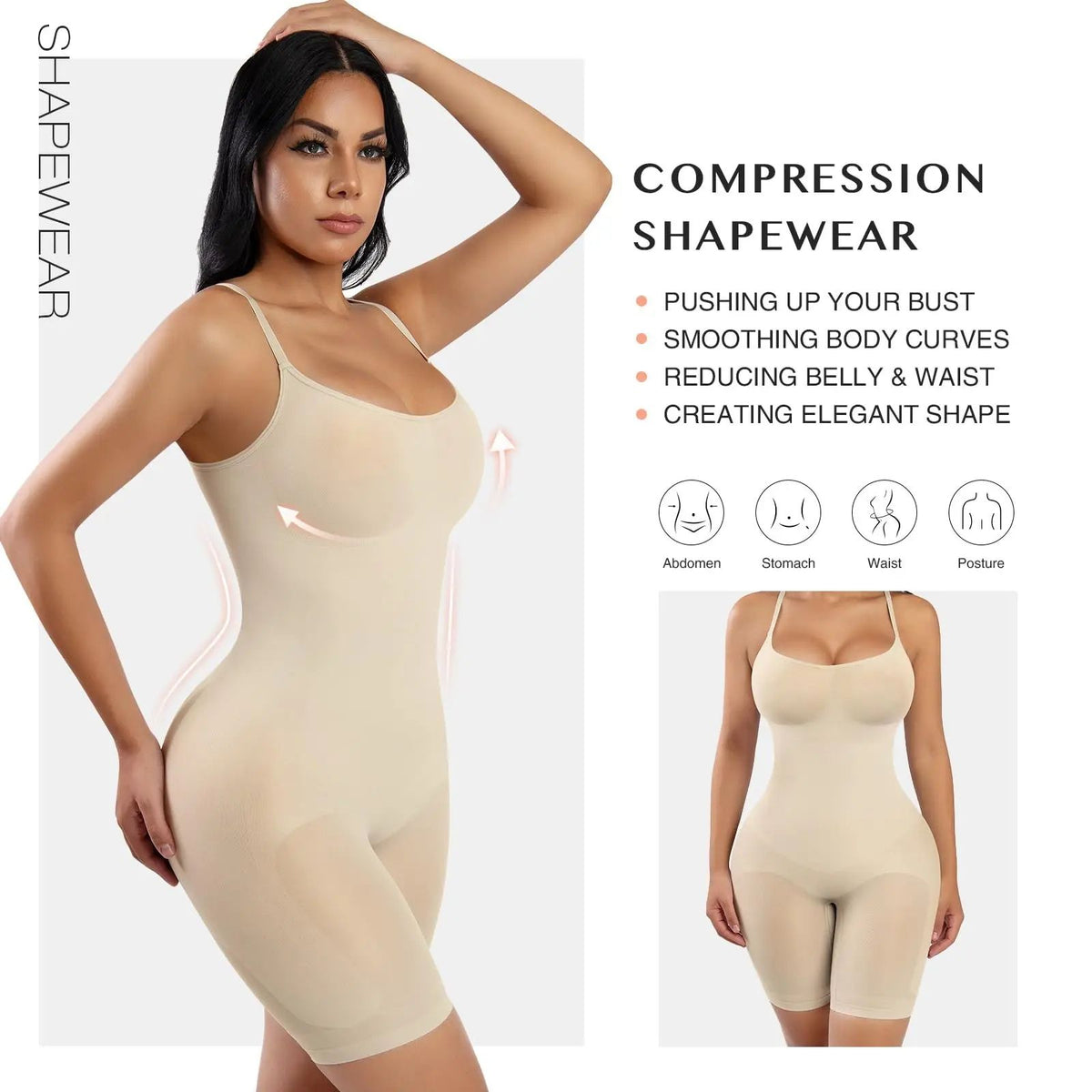 Mid-Thigh Bodysuit Shapewear