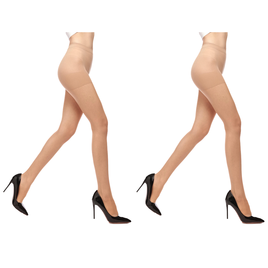 Sheer Pantyhose Stockings – Pack of 2 Pairs